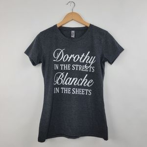 *3/$25 NWOT Golden Girls Graphic T-Shirt Fitted Funny Heather Gray Small